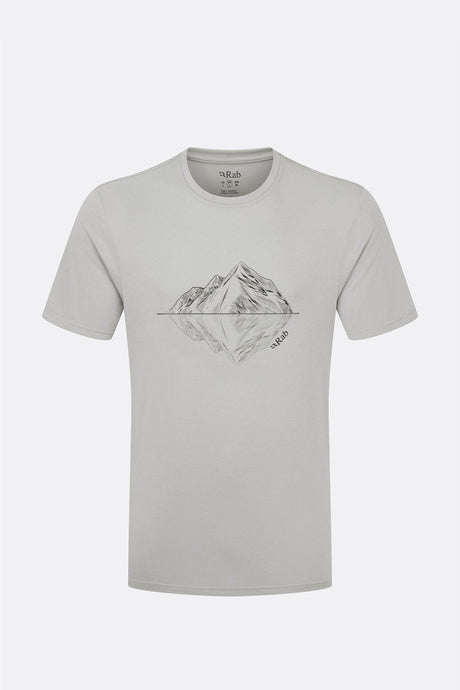 Rab Mens Crimp Reflection Tee - Light Zinc Light Zinc