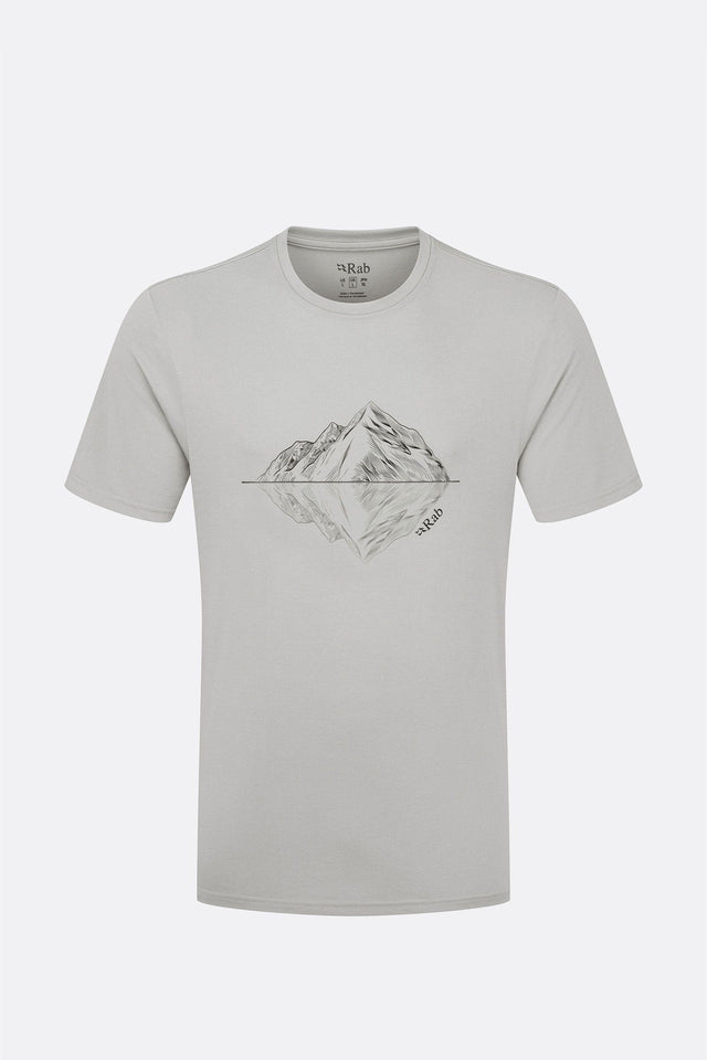 Rab Mens Crimp Reflection Tee - Light Zinc Light Zinc