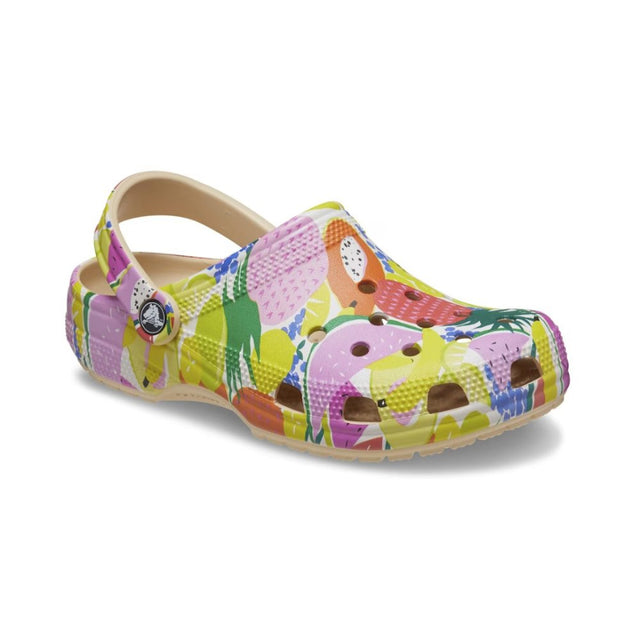 Crocs Women's Classic Fruit Salad Clog - Shitake Shitake