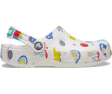 Crocs Toddler Classic Doodle Print Clog - White/Multi White/Multi