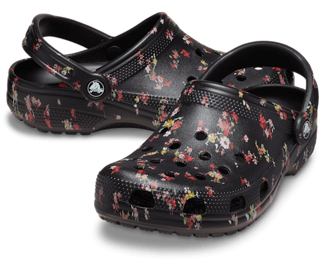 Crocs Classic Ditsy Floral Clog - Black Black