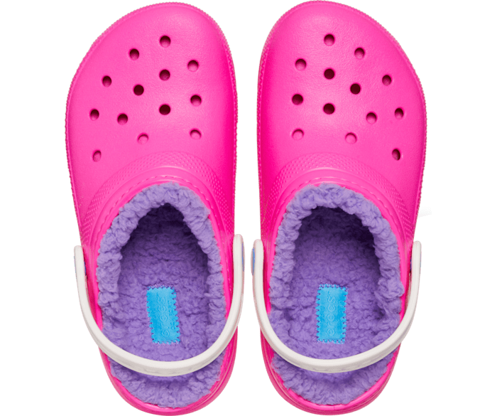 Crocs Toddler Classic Lined Clog - Pink Crush/Multi Pink Crush/Multi