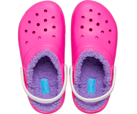 Crocs Toddler Classic Lined Clog - Pink Crush/Multi Pink Crush/Multi