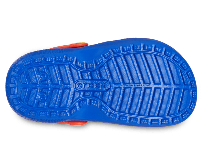 Crocs Toddler Classic Lined Clog - Blue Bolt/Multi Blue Bolt/Multi