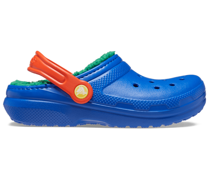 Crocs Toddler Classic Lined Clog - Blue Bolt/Multi Blue Bolt/Multi