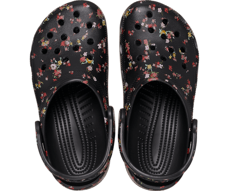 Crocs Classic Ditsy Floral Clog - Black Black