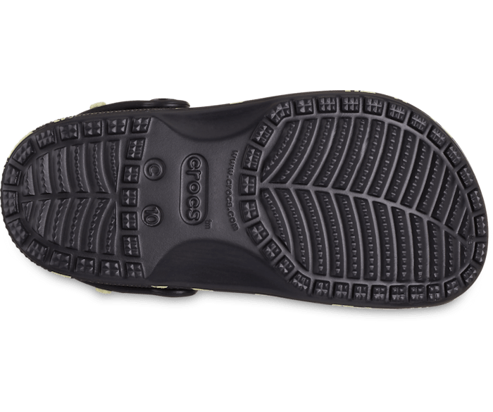 Crocs Kids' Classic Glow-in-the-Dark Space Clog - Black Black