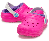 Crocs Toddler Classic Lined Clog - Pink Crush/Multi Pink Crush/Multi