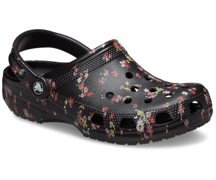 Crocs Classic Ditsy Floral Clog - Black Black