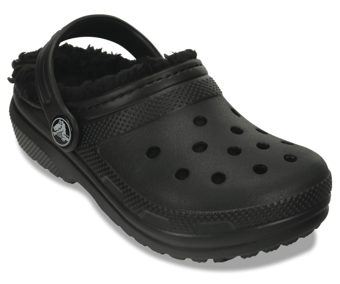 Crocs Toddler Classic Lined Clog - Black/Black Black/Black