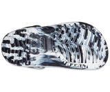 Crocs Kids' Classic Marbled Clog - Black/White Black/White