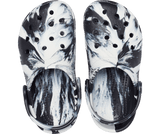 Crocs Toddler Classic Marbled Clog - Black/White Black/White