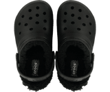 Crocs Toddler Classic Lined Clog - Black/Black Black/Black