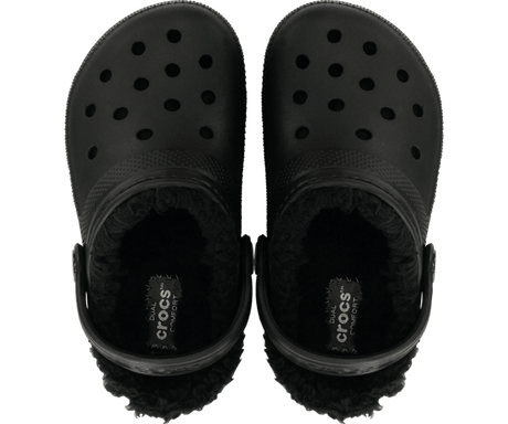 Crocs Toddler Classic Lined Clog - Black/Black Black/Black