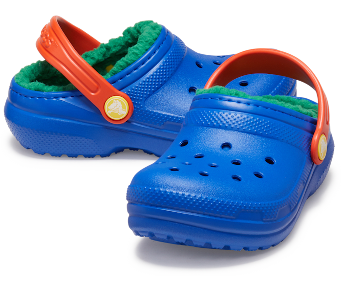 Crocs Toddler Classic Lined Clog - Blue Bolt/Multi Blue Bolt/Multi