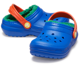 Crocs Toddler Classic Lined Clog - Blue Bolt/Multi Blue Bolt/Multi