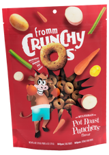 Fromm Family Pet Food Crunchy Os Pot Roast Punchers Flavor Dog Treats - 6 oz. Beef / Oats / Veggies