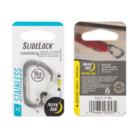 Nite Ize Slidelock Carabiner #2 - Stainless Stainless