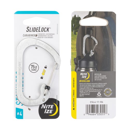 Nite Ize Slidelock Carabiner #4 - Stainless Stainless