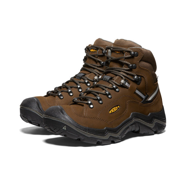 Keen Men's Durand II Mid Waterproof Wide Boot Cascade Brown