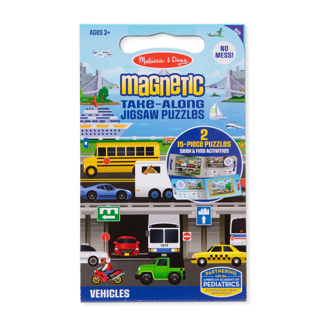 Melissa & Doug Magnetic Jigsaw Puzzle Vehicles