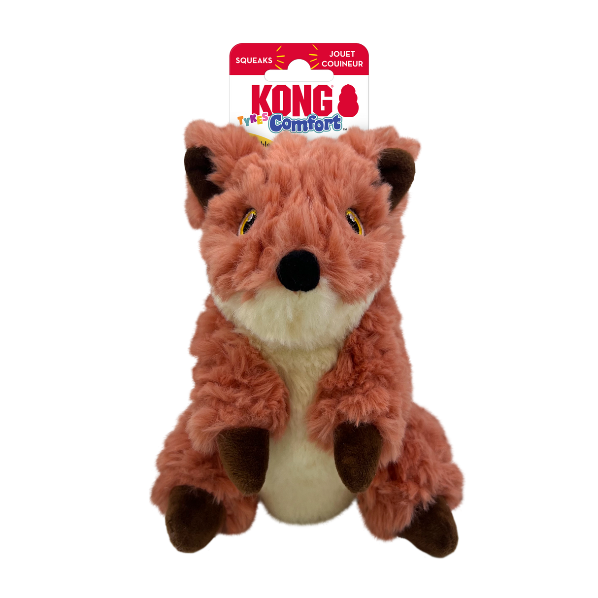 Kong Comfort Tykes Dog Toy - Fox - Small Fox