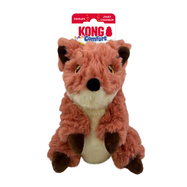 Kong Comfort Tykes Dog Toy - Fox - Small Fox