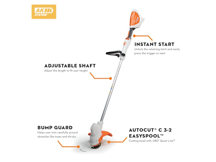 Stihl FSA 57 Battery Trimmer Kit (AK 10)