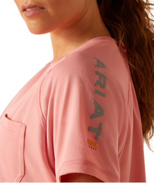 Ariat Rebar Heat Fighter T-Shirt Mauveglow /  / Regular