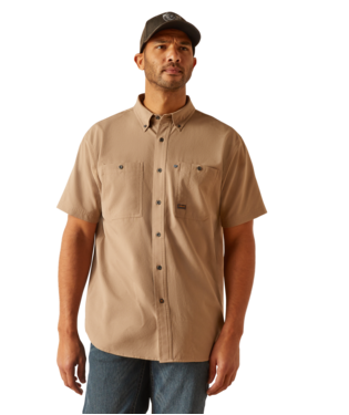 Ariat Rebar Made Tough 360 AirFlow Work Shirt Rebar Khaki /  / Regular