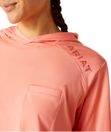 Ariat Rebar Sunblocker Hooded T-Shirt Shell Pink /  / Regular