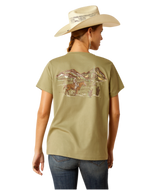 Ariat Desert Scene T-Shirt Oil Green /  / Regular