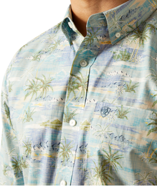 Ariat Edwind Classic Fit Shirt Blue Heaven /  / Regular