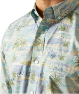 Ariat Edwind Classic Fit Shirt Blue Heaven /  / Regular