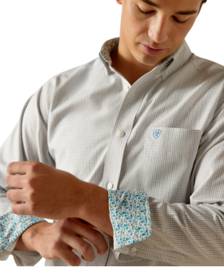 Ariat Wrinkle Free Kaeden Fitted Shirt White /  / Regular