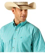 Ariat Pro Series Jensen Classic Fit Shirt Turquoise /  / Regular