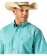 Ariat Pro Series Jensen Classic Fit Shirt Turquoise /  / Regular