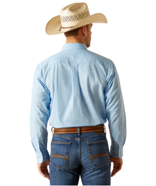 Ariat Solid Slub Classic Fit Shirt Coast Azure Blue /  / Regular