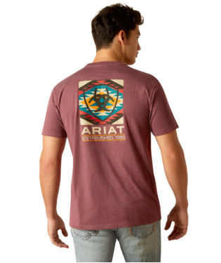Ariat Serape Fill T-Shirt Burgundy Heather /  / Regular