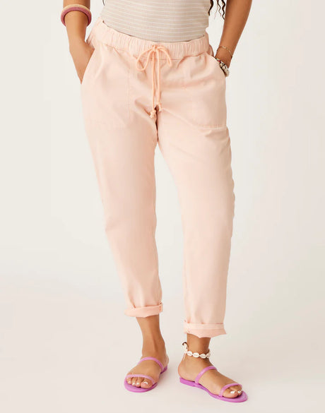 Carve Designs Women's Zoe Twill Pant - Peach Peach