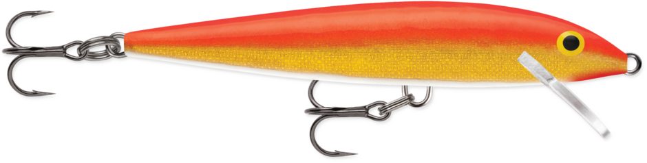 Rapala Original Floating Size 9 Gld flrsct red