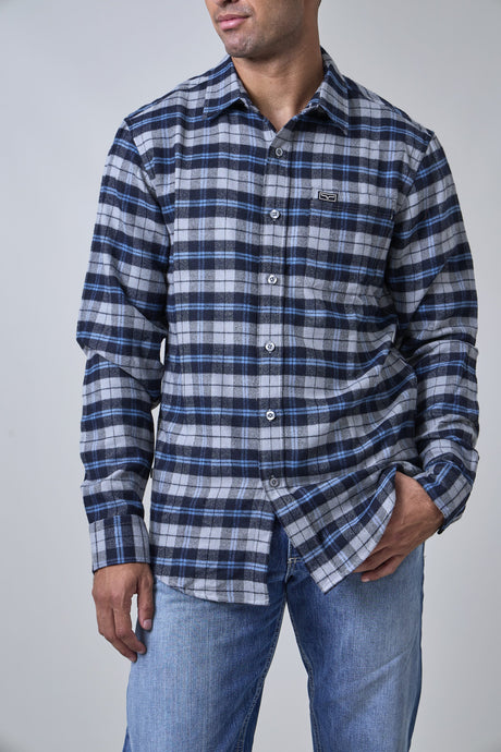 Kimes Ranch Dodge Long Sleeve Flannel - Black