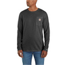 Carhartt Men's Force Relaxed Fit Midweight Long-Sleeve Pocket T-Shirt Carbon Heather Gray / REG