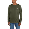 Carhartt Men's Force Relaxed Fit Midweight Long-Sleeve Pocket T-Shirt Basil Heather / REG