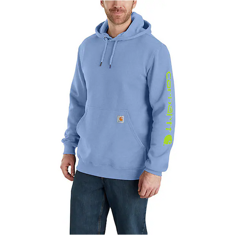 Carhartt Men's Loose Fit Midweight Logo Sleeve Graphic Hoodie kystone / REG / S