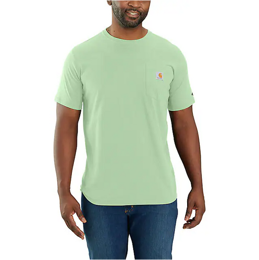 Carhartt Men's Force Relaxed Fit Mid Weight Short-Sleeve Pocket T-Shirt Aventurine / REG