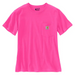 Carhartt Women's Loose Fit Heavyweight Short-Sleeve Pocket T-Shirt Pink Glow