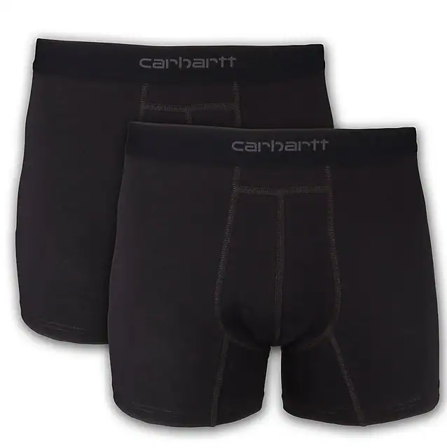 Carhartt 5-inch Basic Boxer Brief (2 Pack) Black