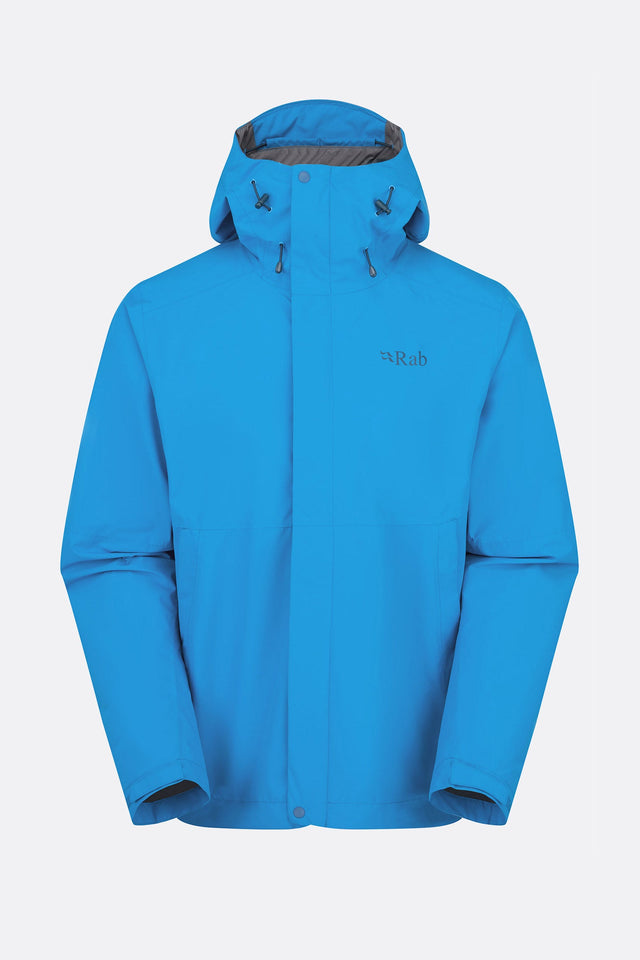Rab Mens Downpour Waterproof Jacket - Maya Blue Maya Blue