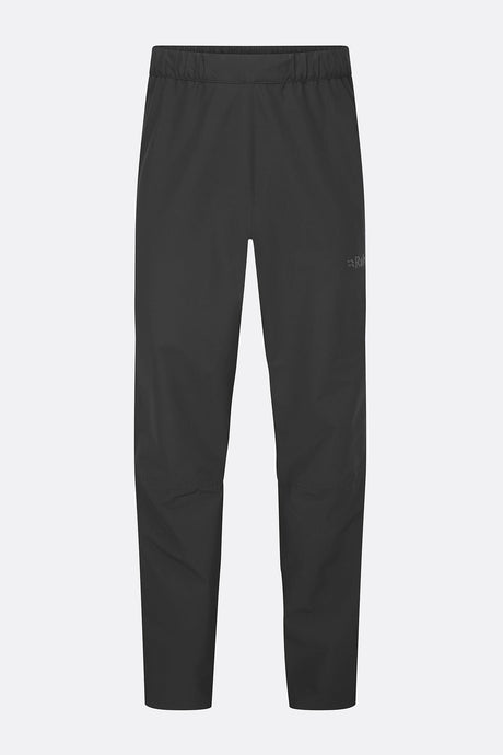 Rab Mens Downpour Waterproof Pants - Black Black /  / REGULAR - 32IN